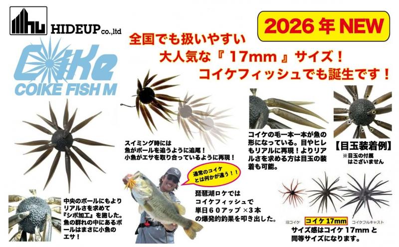 LURE SHOP SUBMARINE / ハイドアップ コイケフィッシュ M エラストマー