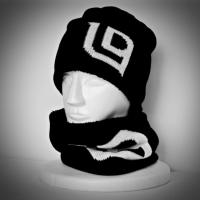 レジットデザイン　レジットデザイン　ビッグLDロゴ　ニットキャップ(カラー:ブラック)