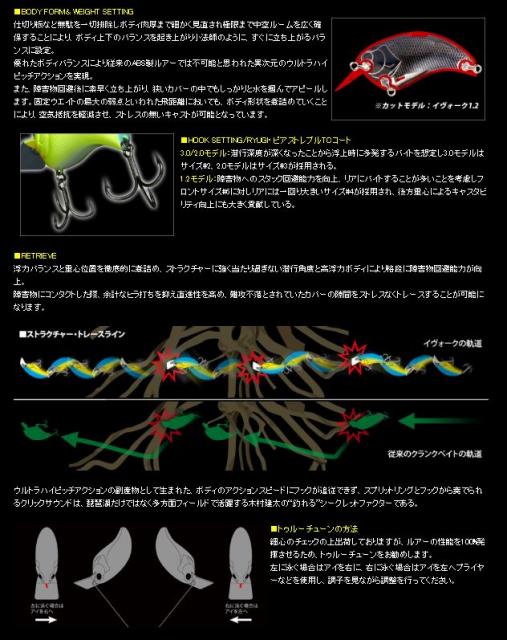 deps ルアーセット EVOKE HUGE KORRIGAN EVOKE | deps OFFICIAL HP