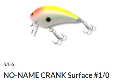 LURE SHOP SUBMARINE / ウッドリーム ノーネイムサーフェイス#1/0